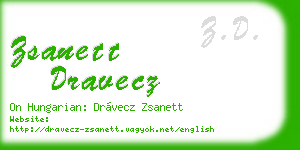 zsanett dravecz business card